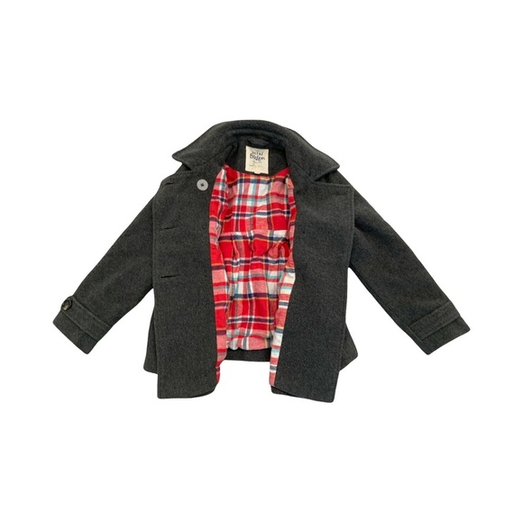 Mini Boden Wool Blend Pea Coat 7/8 - Picture 4 of 4